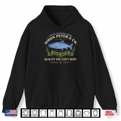 Hoodie Simon Peter Fishing Apostle Saint Peter Christian Fisherman Shirt
