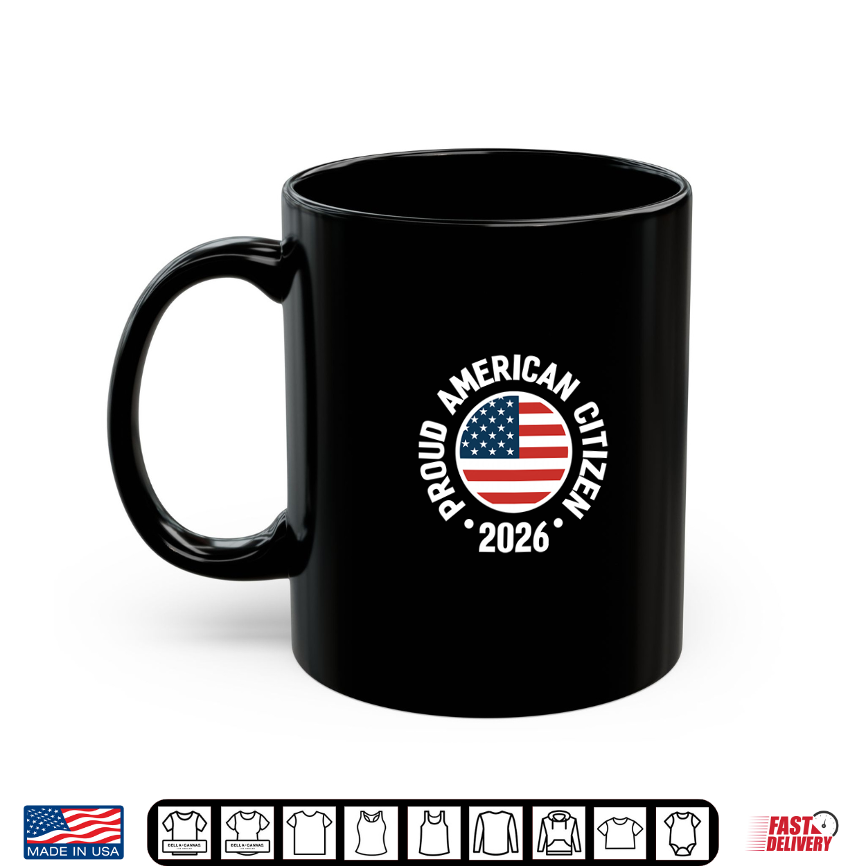 Proud New Citizen 2026 Us Citizenship American Flag Shirt