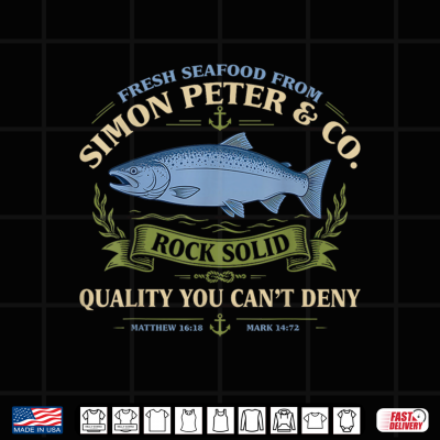 Design Simon Peter Fishing Apostle Saint Peter Christian Fisherman Shirt