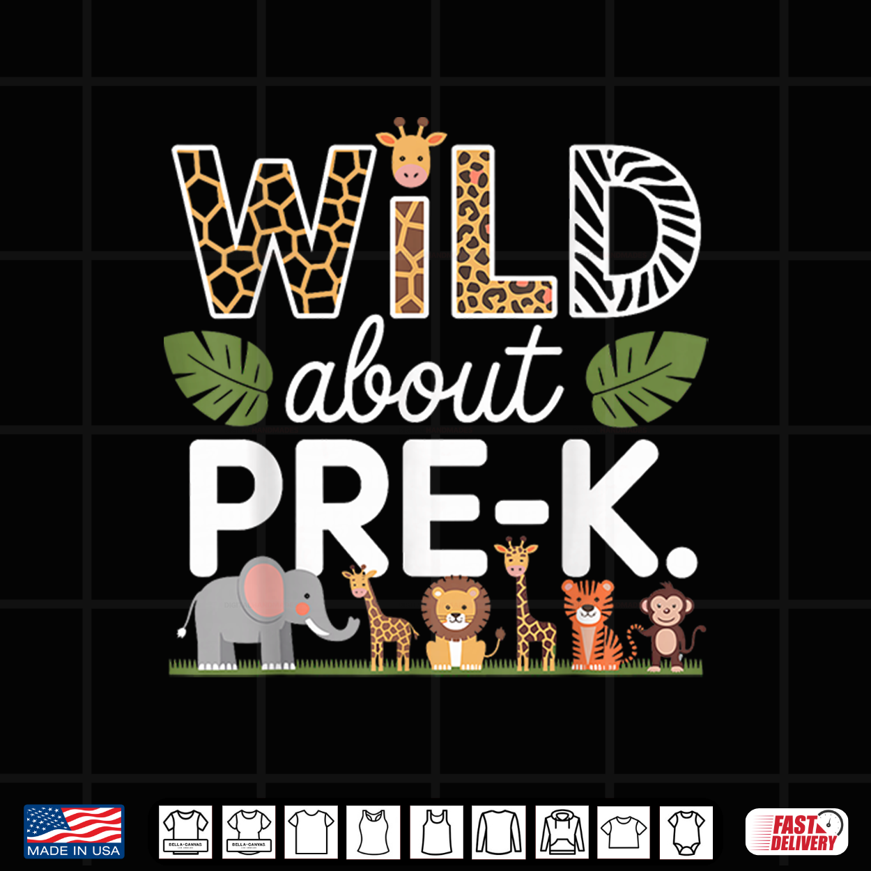 Wild About Pre K Teacher Student Back To School Shirt