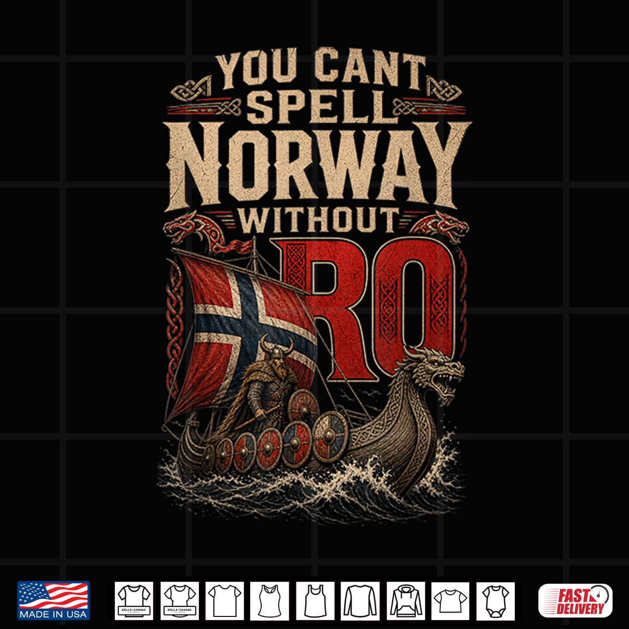 You Can’T Spell Norway Without Ro Longship Shirt
