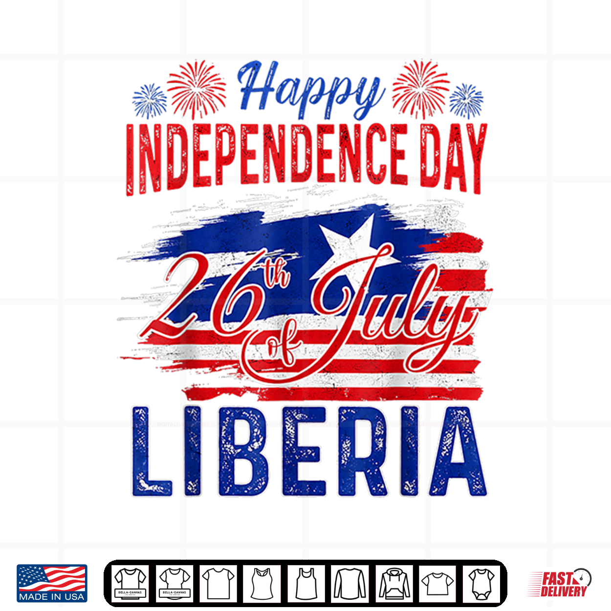 Happy Independence Day Liberia 26Th Of July Liberian Flag Shirt Happy Independence Day Liberia 26Th Of July Liberian Flag Shirt