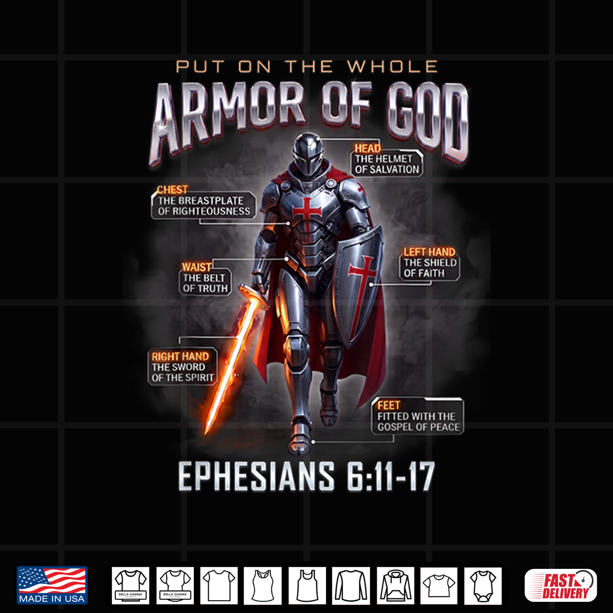 Full Armor Of God Ephesians 6 11 17 Christian Knight 0Dut5W Shirt Full Armor Of God Ephesians 6 11 17 Christian Knight 0Dut5W Shirt
