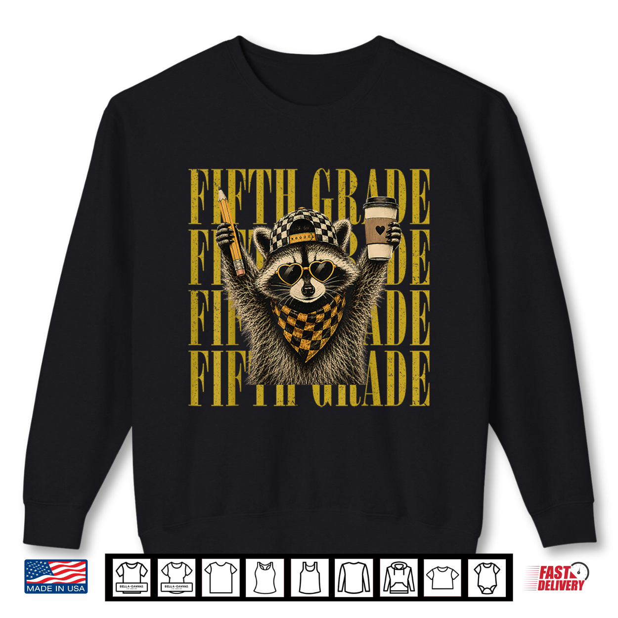 Funny Fifth 5Th Grade Teacher Feral Raccoon Back To School Shirt Funny Fifth 5Th Grade Teacher Feral Raccoon Back To School Shirt