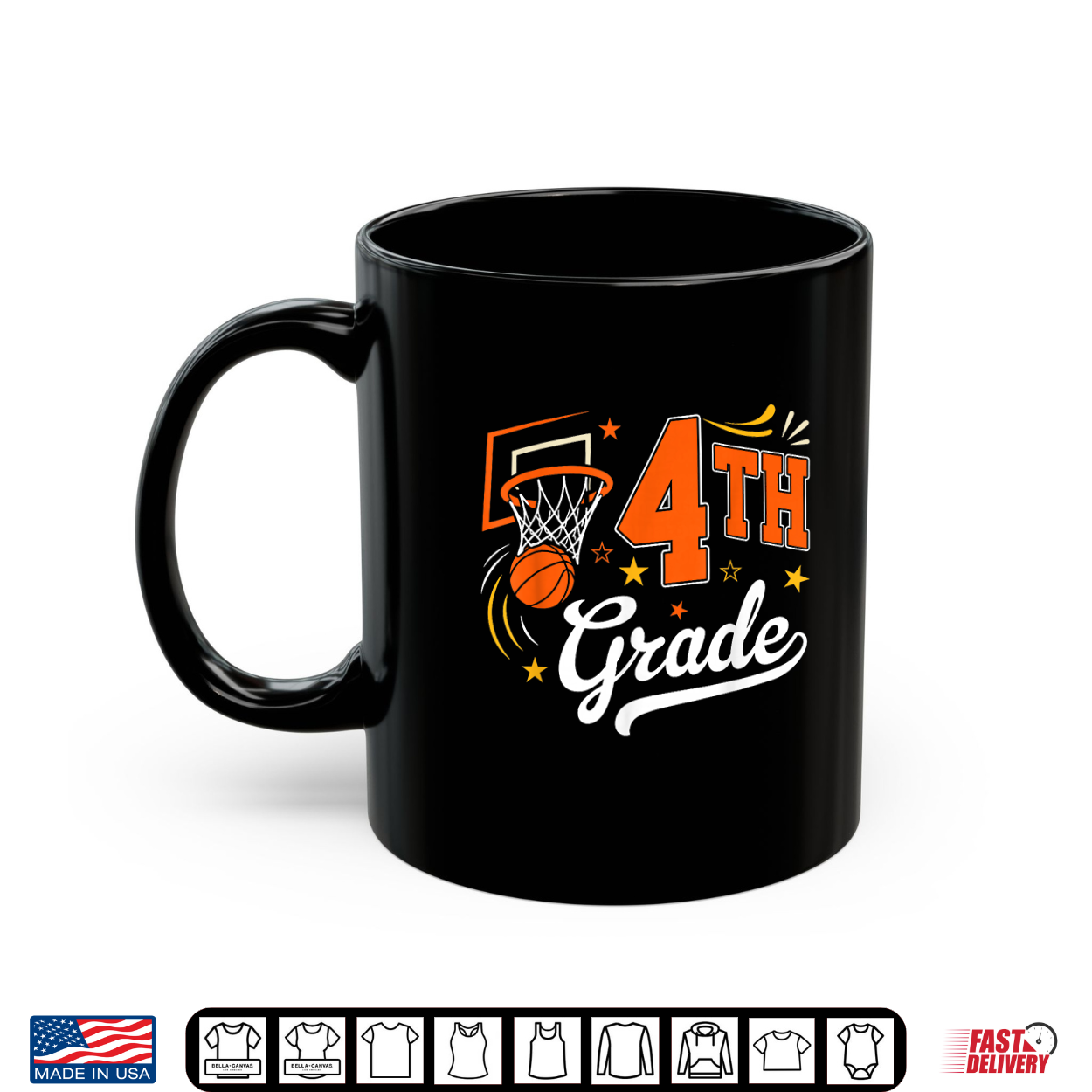 Funny Basketball 4Th Grade Back To School Teacher Student Shirt