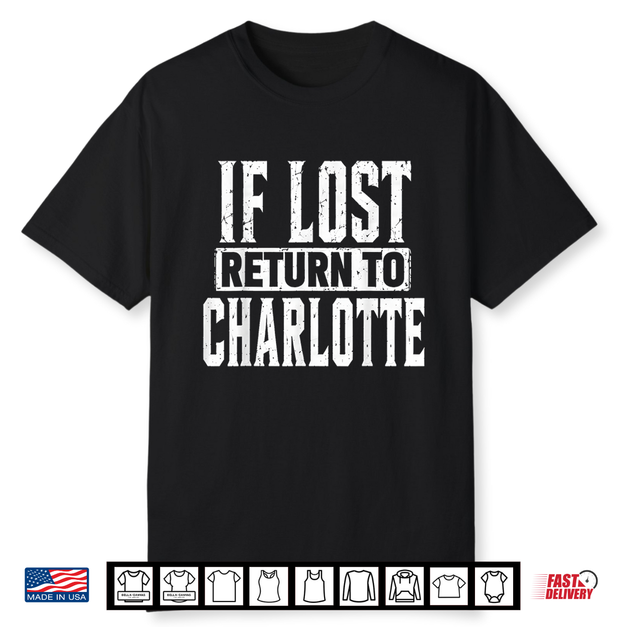 Funny If Lost Return To Charlotte Couple Matching Shirt
