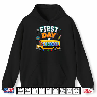 Funny First Day Of School Teacher Back To School Girls Boys Shirt 1 Hoodie Funny First Day of School Teacher Back to School Girls Boys Shirt