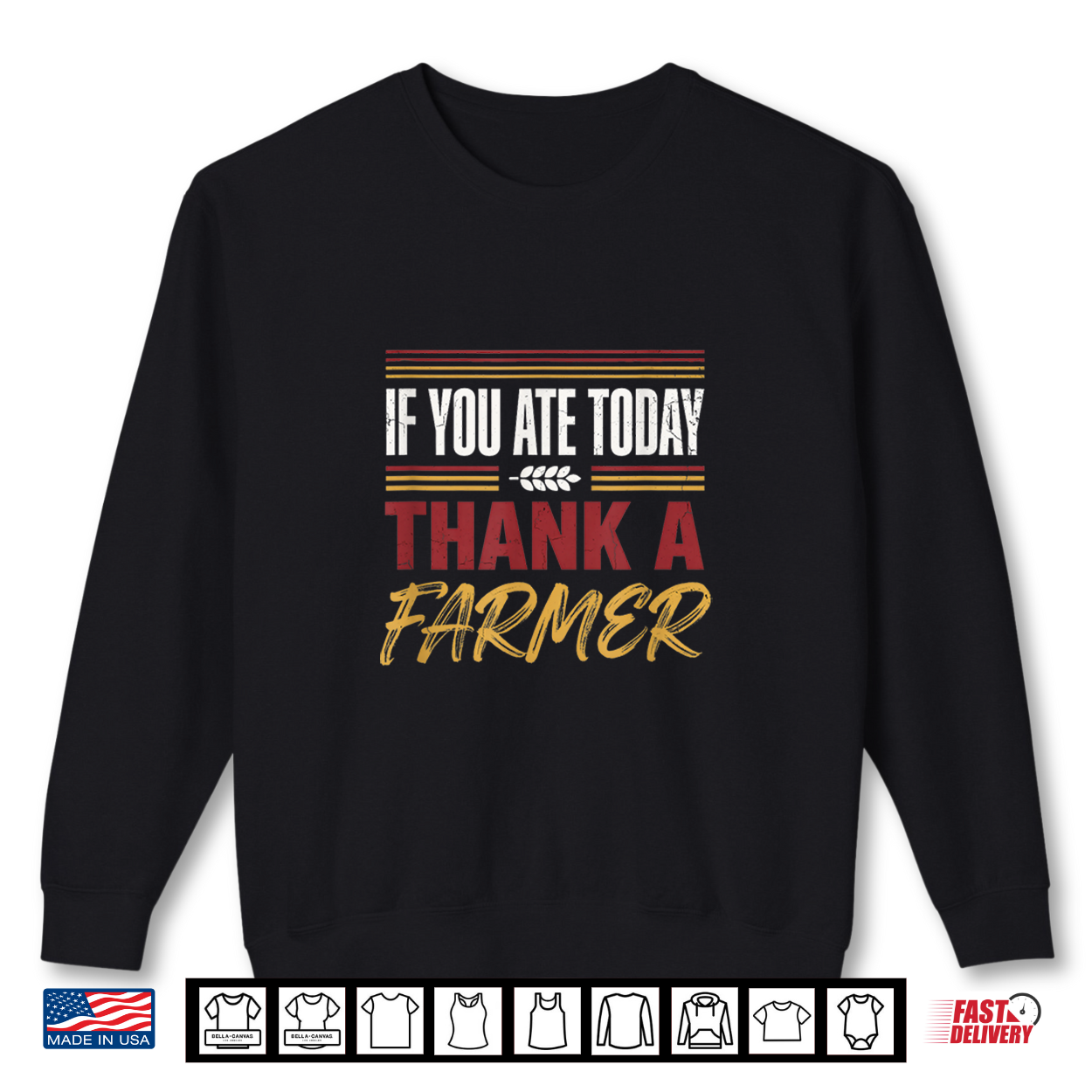 If You Ate Today Thank A Farmer Vintage Farming Lover Gift Shirt