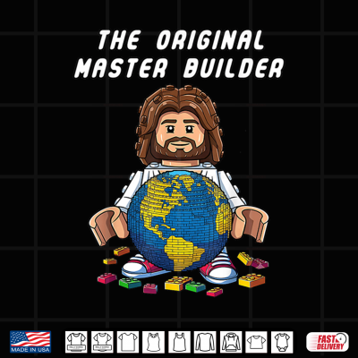 Design Original Master Builder Funny Jesus Christian Faith Shirt
