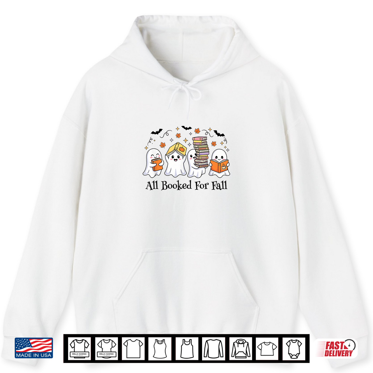 All Booked For Fall Halloween Ghost Humor Book Lover’S Shirt All Booked For Fall Halloween Ghost Humor Book Lover’S Shirt