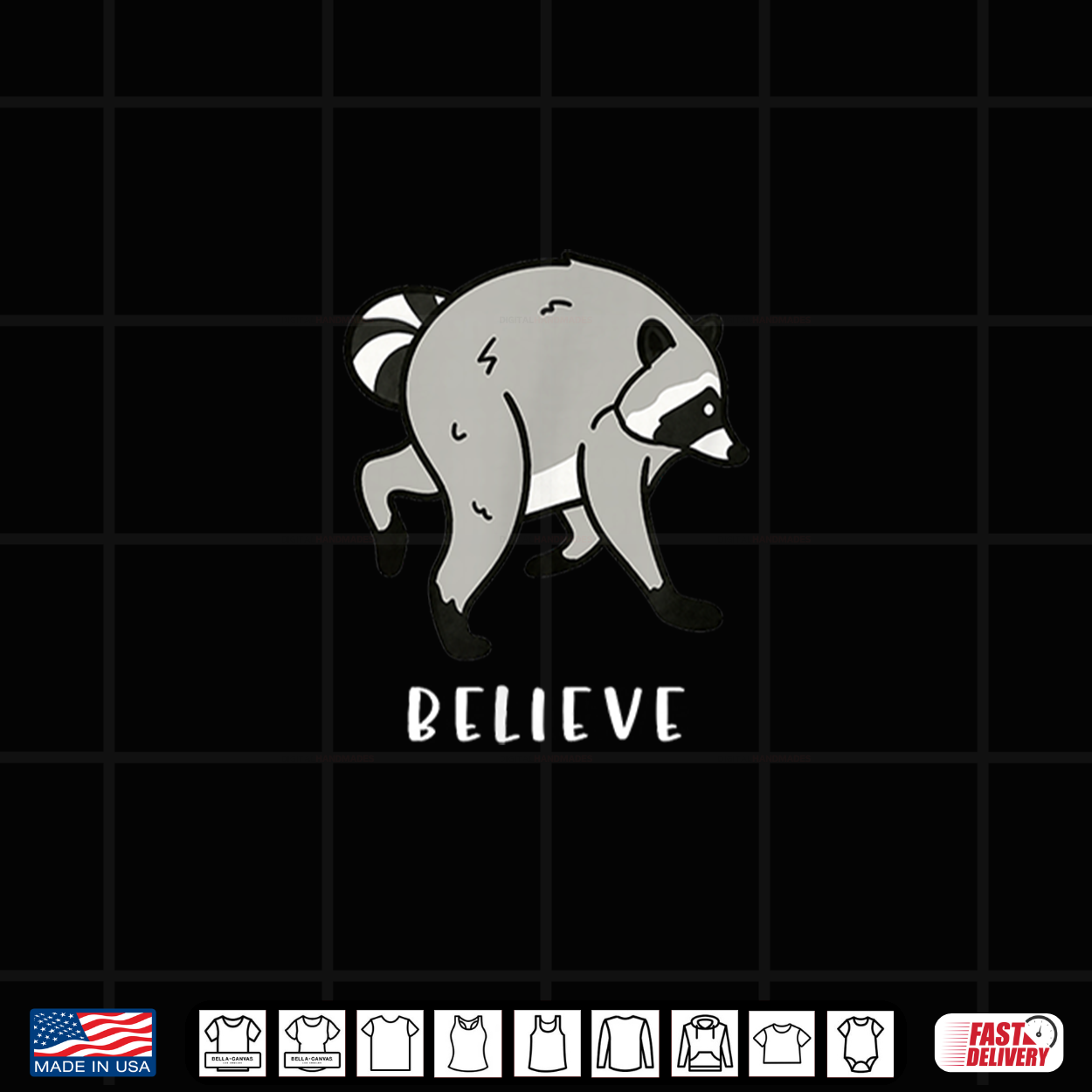 Believe Timothy Raccoon Shirt Believe Timothy Raccoon Shirt