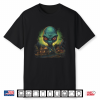 Giant Alien Head Ufo Invasion Sci Fi Extraterrestrial Shirt
