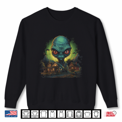 Giant Alien Head Ufo Invasion Sci Fi Extraterrestrial Shirt 2 Sweatshirt Giant Alien Head Ufo Invasion Sci Fi Extraterrestrial Shirt