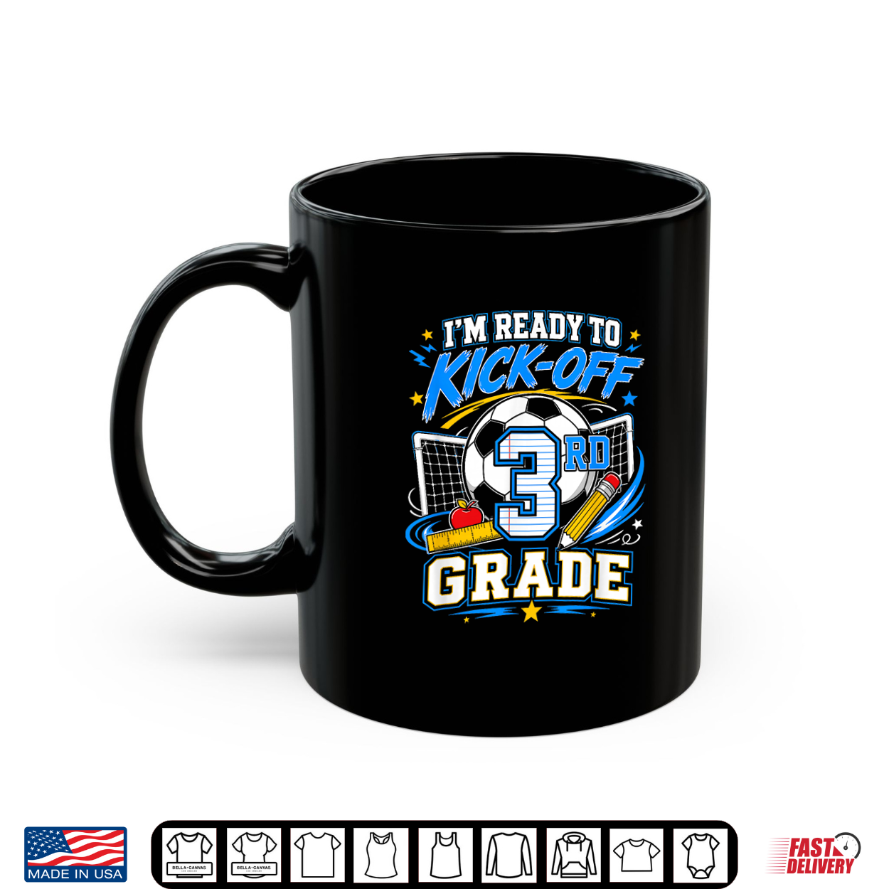 I’M Ready To Kick Off 3Rd Grade Back To School Soccer Shirt