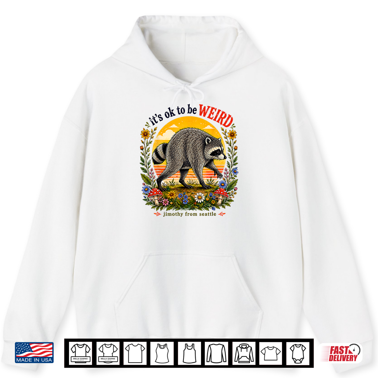 It’S Okay To Be Weird Jimothy Viral Raccoon Seattle Panda Shirt It’S Okay To Be Weird Jimothy Viral Raccoon Seattle Panda Shirt