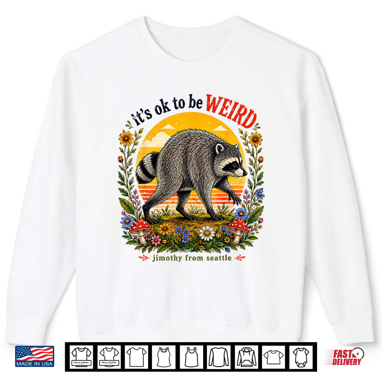 It’S Okay To Be Weird Jimothy Viral Raccoon Seattle Panda Shirt It’S Okay To Be Weird Jimothy Viral Raccoon Seattle Panda Shirt