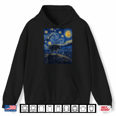 Hoodie Jimothy Raccoon Starry Night Van Gogh Art Seattle Meme Shirt