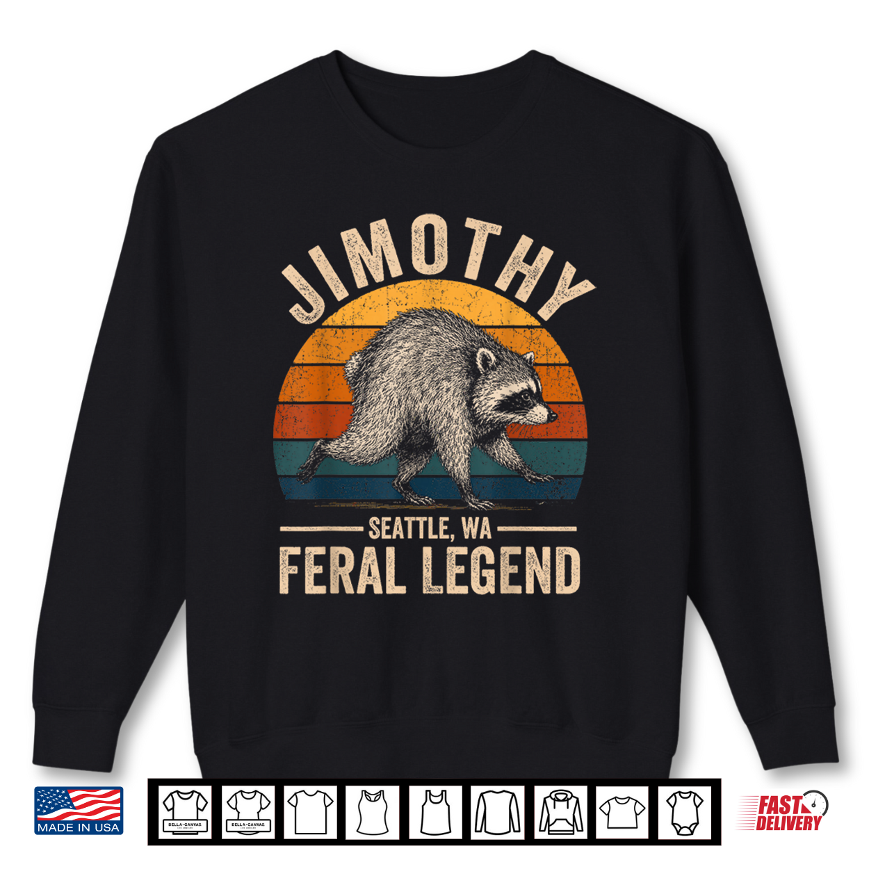 Jimothy Raccoon Seattle Feral Legend Meme Trendy Animal Shirt Jimothy Raccoon Seattle Feral Legend Meme Trendy Animal Shirt