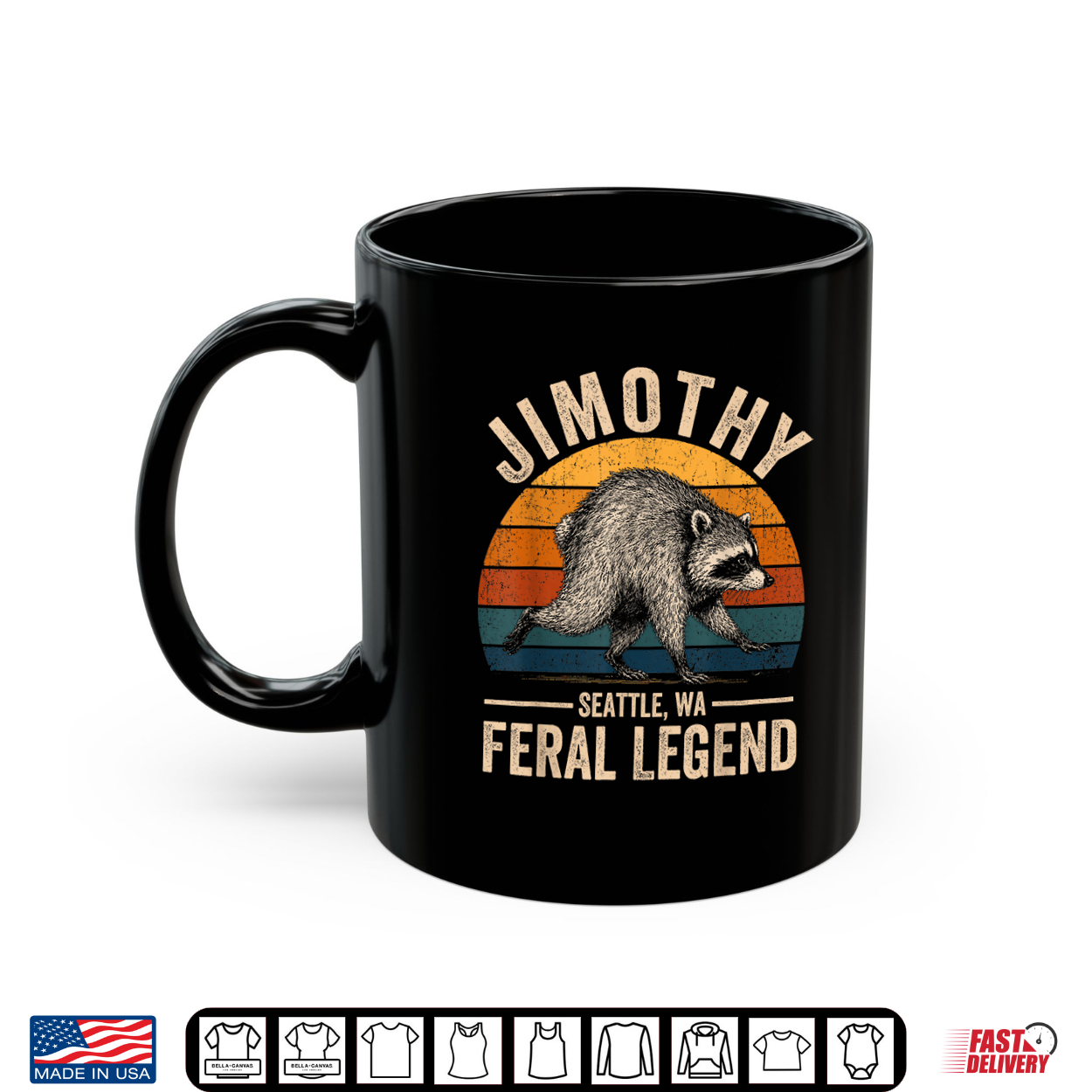 Jimothy Raccoon Seattle Feral Legend Meme Trendy Animal Shirt Jimothy Raccoon Seattle Feral Legend Meme Trendy Animal Shirt