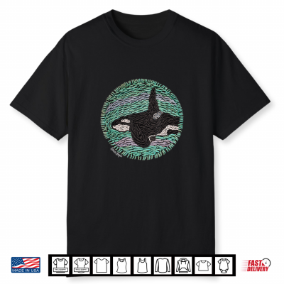 Orca Killer Whale Coastal Marine Art By Rebecca Hooper Shirt