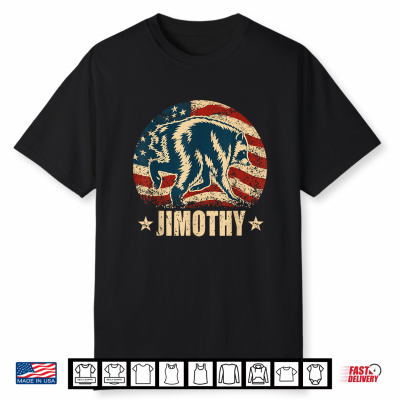 Retro Viral Raccoon Meme Jimothy Usa Flag Love Shirt
