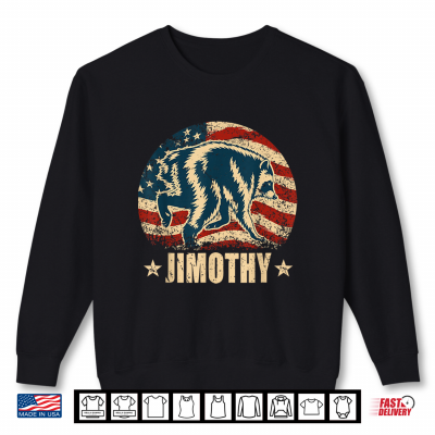 Sweatshirt Retro Viral Raccoon Meme Jimothy Usa Flag Love Shirt