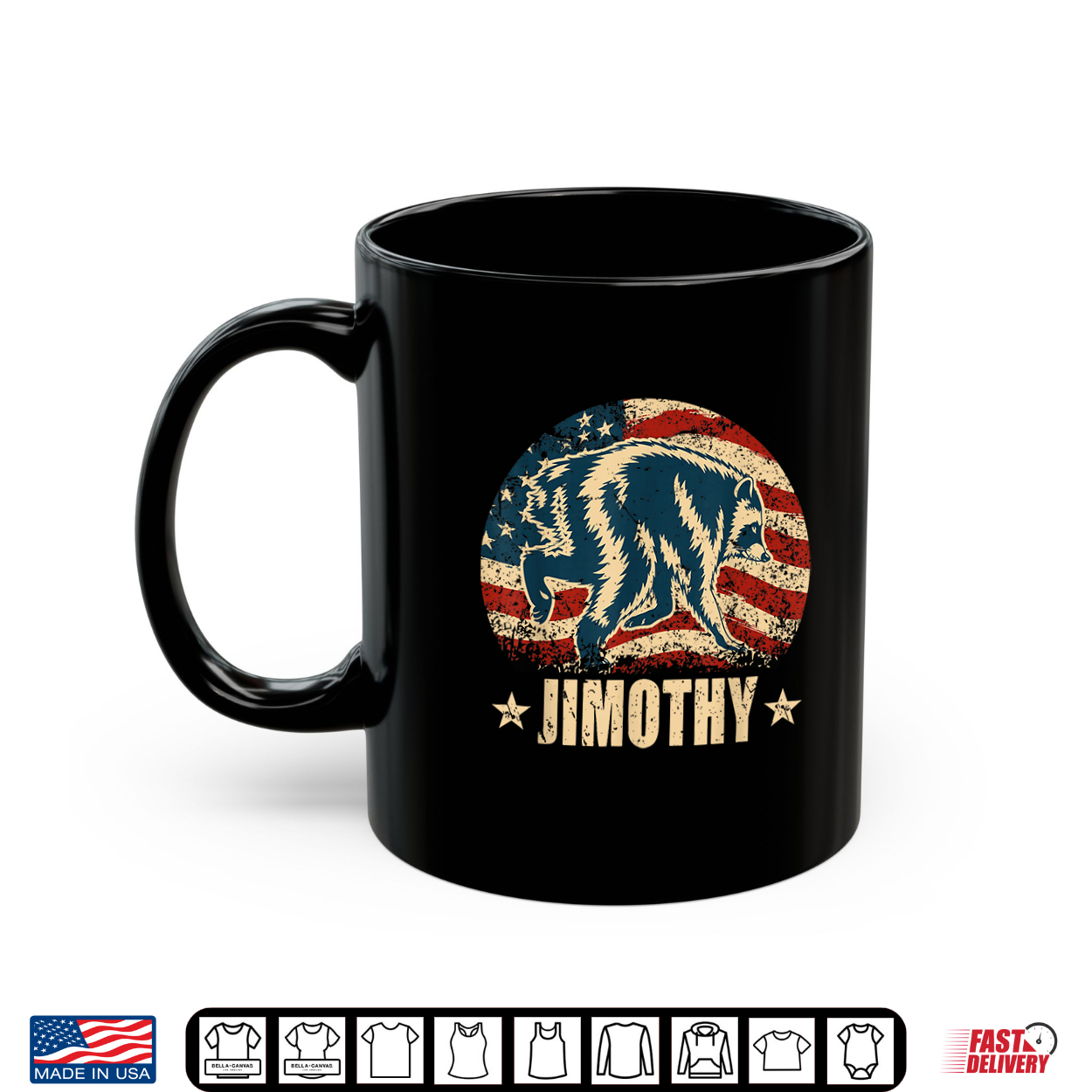 Retro Viral Raccoon Meme Jimothy Usa Flag Love Shirt