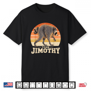 Team Timothy Raccoon Vintage Retro Sunset Shirt