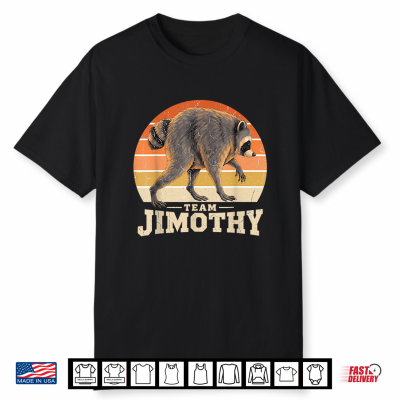 Team Timothy Raccoon Vintage Retro Sunset Shirt