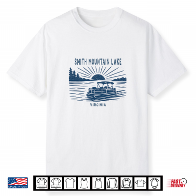 Vintage Smith Mountain Lake Virginia Outdoors Vacation Shirt