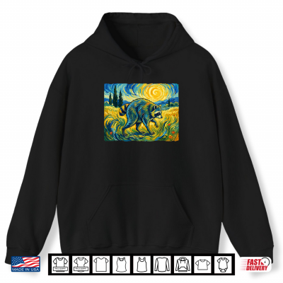 Van Gogh Jimothy Raccoon Animal Graphic Artwork Shirt 1 Hoodie Van Gogh Jimothy Raccoon Animal Graphic Artwork Shirt