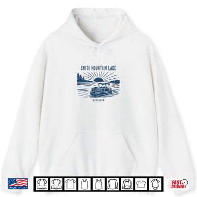 Hoodie Vintage Smith Mountain Lake Virginia Outdoors Vacation Shirt
