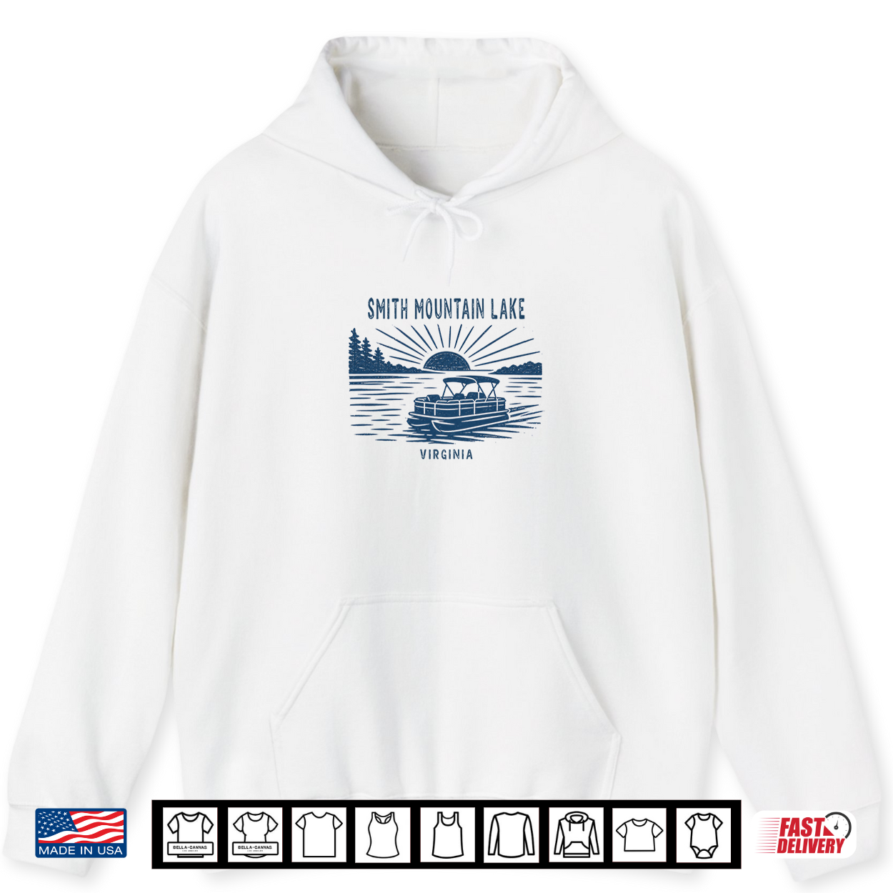 Vintage Smith Mountain Lake Virginia Outdoors Vacation Shirt