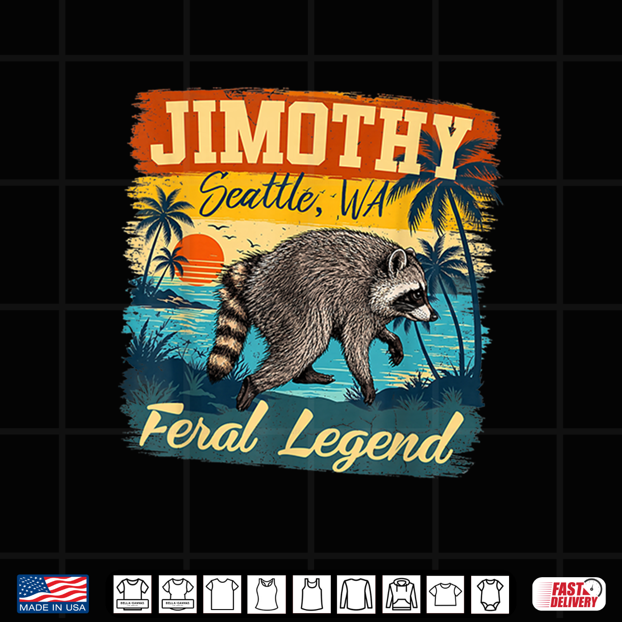 Vintage Jimothy Raccoon Feral Legend Wildlife Viral Meme Shirt