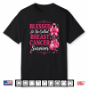 Blessed To Be Called Breast Cancer Survivor Pink Ribbon Shirt