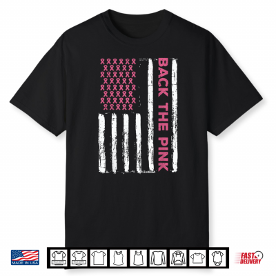 Breast Cancer Back The Pink Us Flag Awareness Shirt