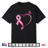 Breast Cancer Month Strong Pink Ribbon Heart Survivor Shirt