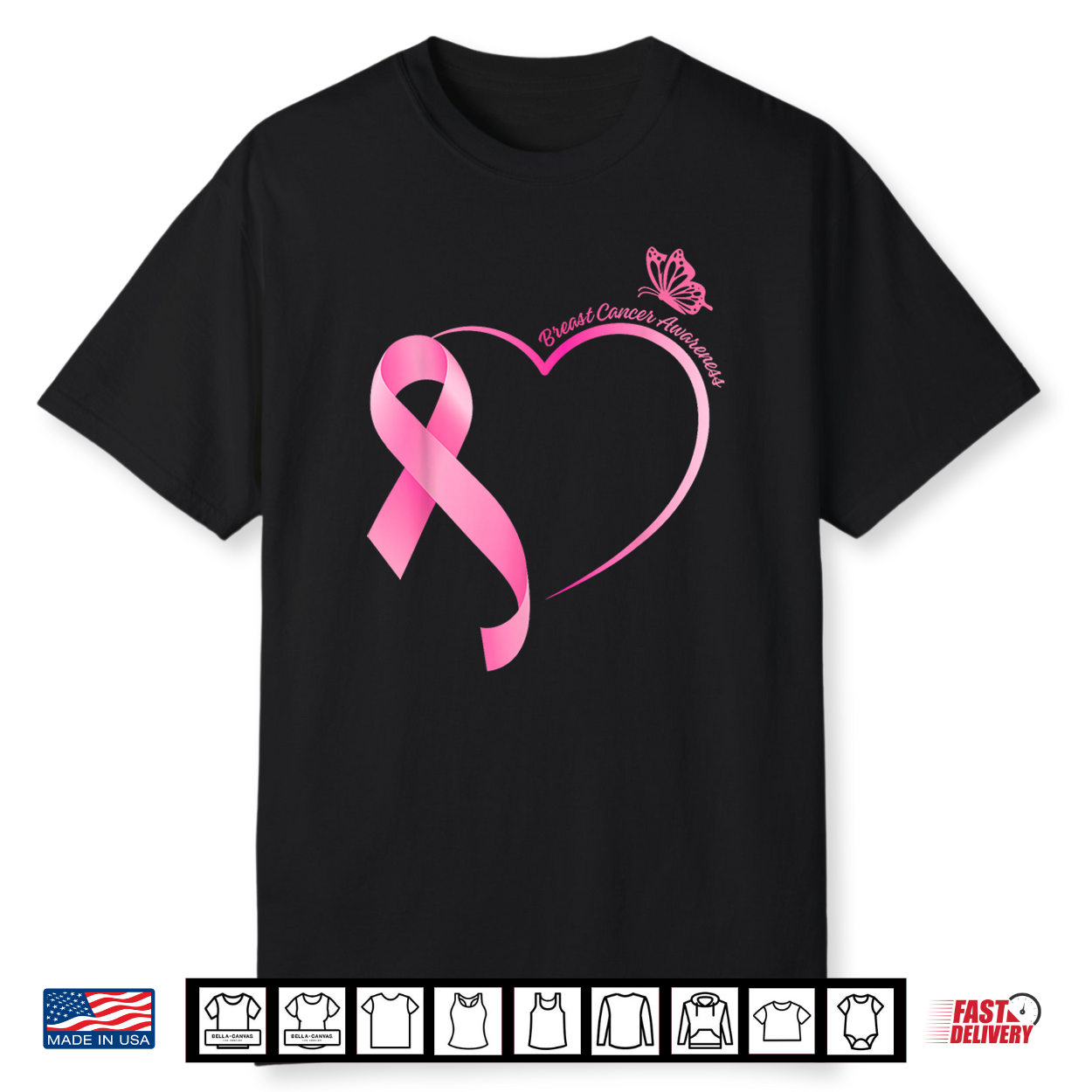 Breast Cancer Month Strong Pink Ribbon Heart Survivor Shirt Breast Cancer Month Strong Pink Ribbon Heart Survivor Shirt