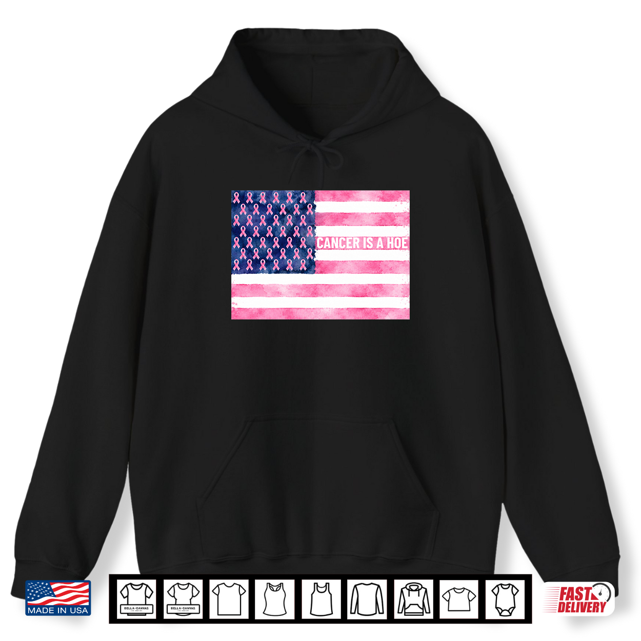 Cancer Is A Strong Battle Patriotic Breast Cancer Awareness Shirt Cancer Is A Strong Battle Patriotic Breast Cancer Awareness Shirt