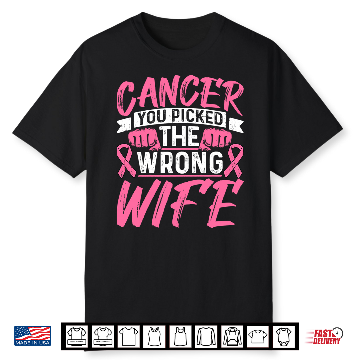 Cancer You Pick The Wrong Spouse Breast Cancer Awareness Shirt