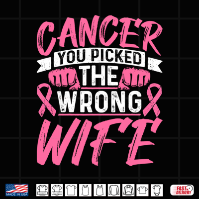 Design Cancer You Pick The Wrong Spouse Breast Cancer Awareness Shirt