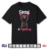 Feral And Fighting Raccoon Breast Cancer Awareness Support Shirt