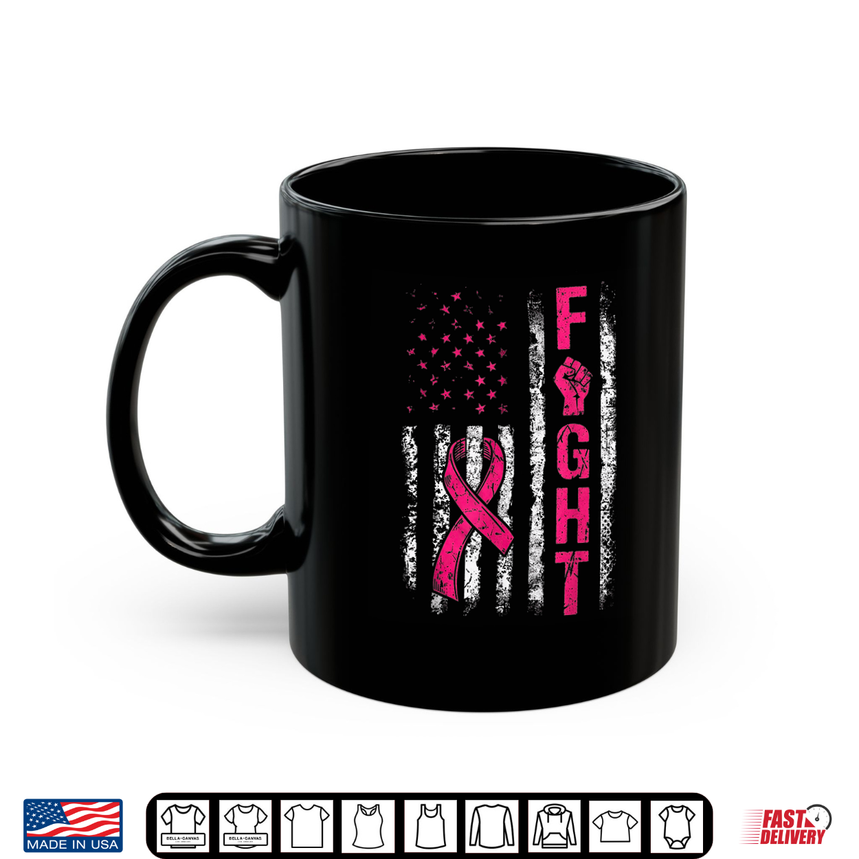 Fight Usa Flag Breast Cancer Awareness Patriotic Pink Ribbon Shirt Fight Usa Flag Breast Cancer Awareness Patriotic Pink Ribbon Shirt