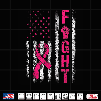 Fight Usa Flag Breast Cancer Awareness Patriotic Pink Ribbon Shirt 4 Design Fight Usa Flag Breast Cancer Awareness Patriotic Pink Ribbon Shirt