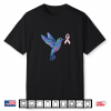 Hummingbird Pink Ribbon Breast Cancer Awareness Support Shirt