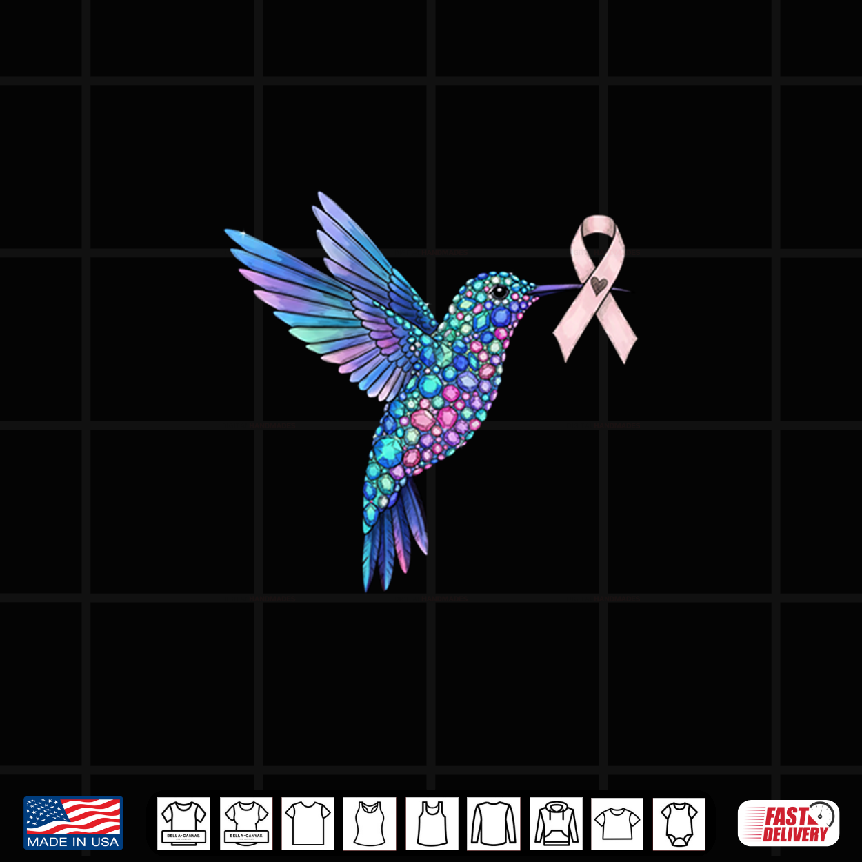 Hummingbird Pink Ribbon Breast Cancer Awareness Support Shirt Hummingbird Pink Ribbon Breast Cancer Awareness Support Shirt