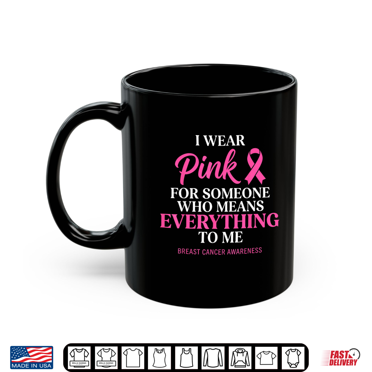 I Wear Pink Ribbon Breast Cancer Awareness Shirt I Wear Pink Ribbon Breast Cancer Awareness Shirt