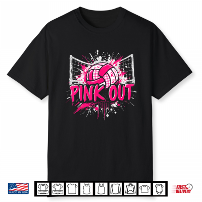Pink Out Volleyball Breast Cancer Awareness Shirt