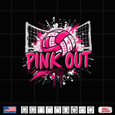 Pink Out Volleyball Breast Cancer Awareness Shirt 4 Design Pink Out Volleyball Breast Cancer Awareness Shirt