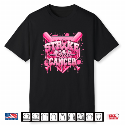 Strike Out Cancer Baseball Breast Cancer Awareness Shirt